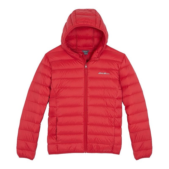 Eddie Bauer Kids Cirruslite Down Hooded Jacket size M (10/12) - Picture 1 of 10
